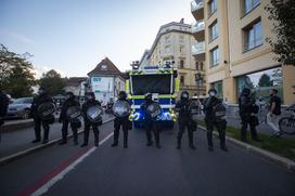 Protest nasprotnikov pogojev PCT v Ljubljani dne 29.9.2021