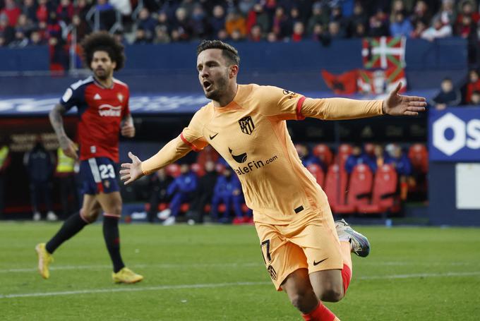 Rezervist Saul Niguez je popeljal Atletico do dragocene zmage v Pamploni. | Foto: Reuters