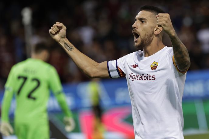 Lorenzo Pellegrini Roma | Lorenzo Pellegrini je dvakrat premagal Vida Belca na gostovanju Rome v Salernu. | Foto Reuters