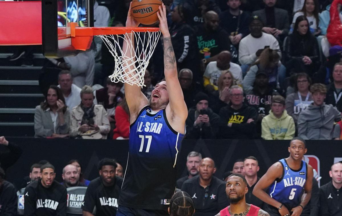 Luka Dončić All-Star 2023 | Luka Dončić je dosegel štiri točke. | Foto Reuters