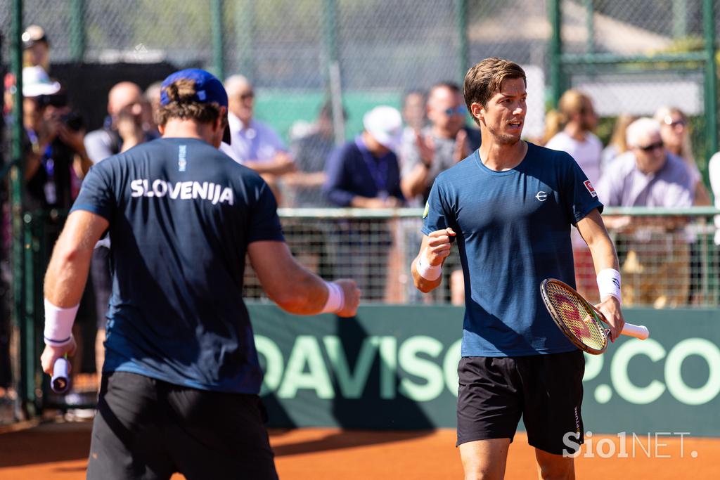 Davisov pokal Kavčič Bedene zadnja tekma