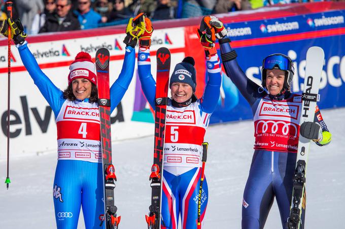 Tessa Worley je v finalu s tretjega napredovala na prvo mesto. | Foto: Guliverimage/Vladimir Fedorenko