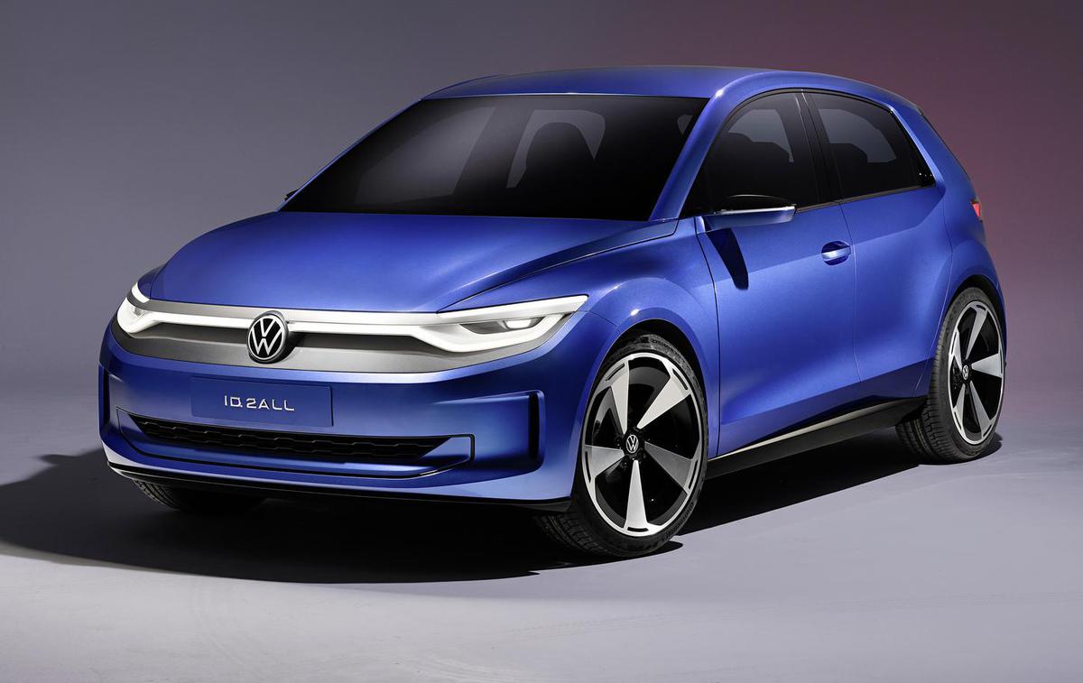 Volkswagen ID.2all | Volkswagen ID.2all je še koncept, ki napoveduje serijski štirimetrski električni avtomobil za konec leta 2025. | Foto Volkswagen