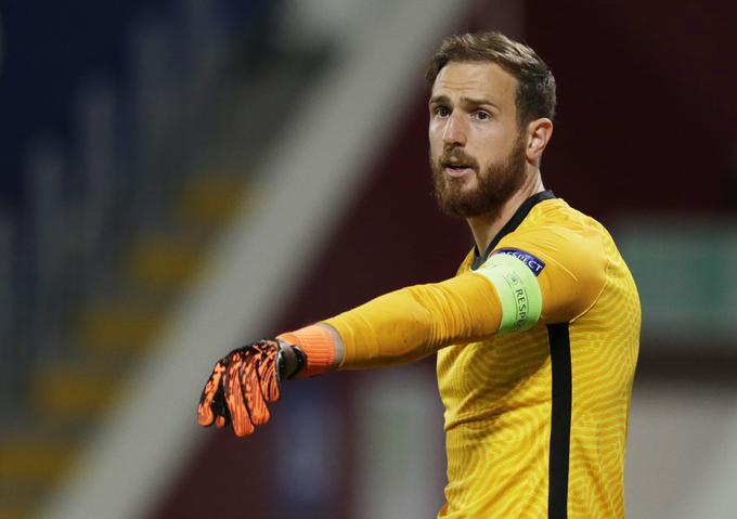 Jan Oblak, prvi vratar in kapetan slovenske reprezentance, v izbrani vrsti prejema le 0,7 zadetka na tekmo. | Foto: Reuters