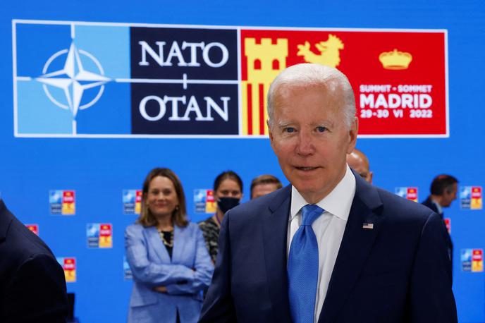 Biden | Glede vstopa Švedske in Finske je Biden povedal, da se je strategija Putina pri napadu na Ukrajino izjalovila. | Foto Reuters