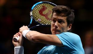 Bedene se je po skoraj 4-urnem dvoboju poslovil, Medvedjev zanesljivo