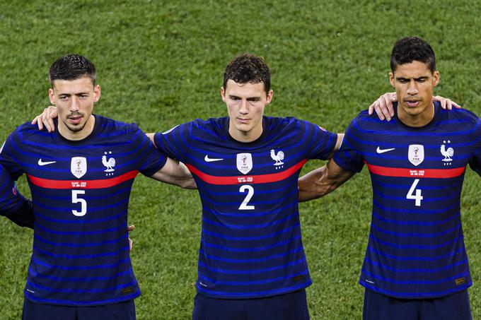 V spor sta se vmešala tudi Benjamin Pavard (na sredini) in Raphael Varane (desno). | Foto: Guliverimage/Vladimir Fedorenko