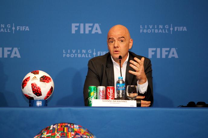 Gianni Infantino | Gianni Infantino si želi, da bi v Katarju nastopilo 48 držav. | Foto Reuters