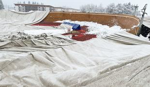 Zelena luč za streho velodroma, zavarovalnica priznala škodo