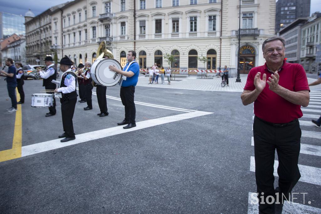 Otvoritev Gosposvetske ceste v Ljubljani.