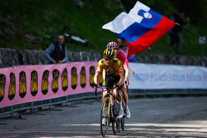 Primož Roglič Geraint Thomas | Foto: Anže Malovrh/STA