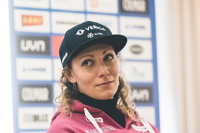 Ilka Štuhec | Ilka Štuhec je na drugem treningu smuka v Crans Montatni postavila 25. najhitrejši čas. | Foto Grega Valančič/Sportida