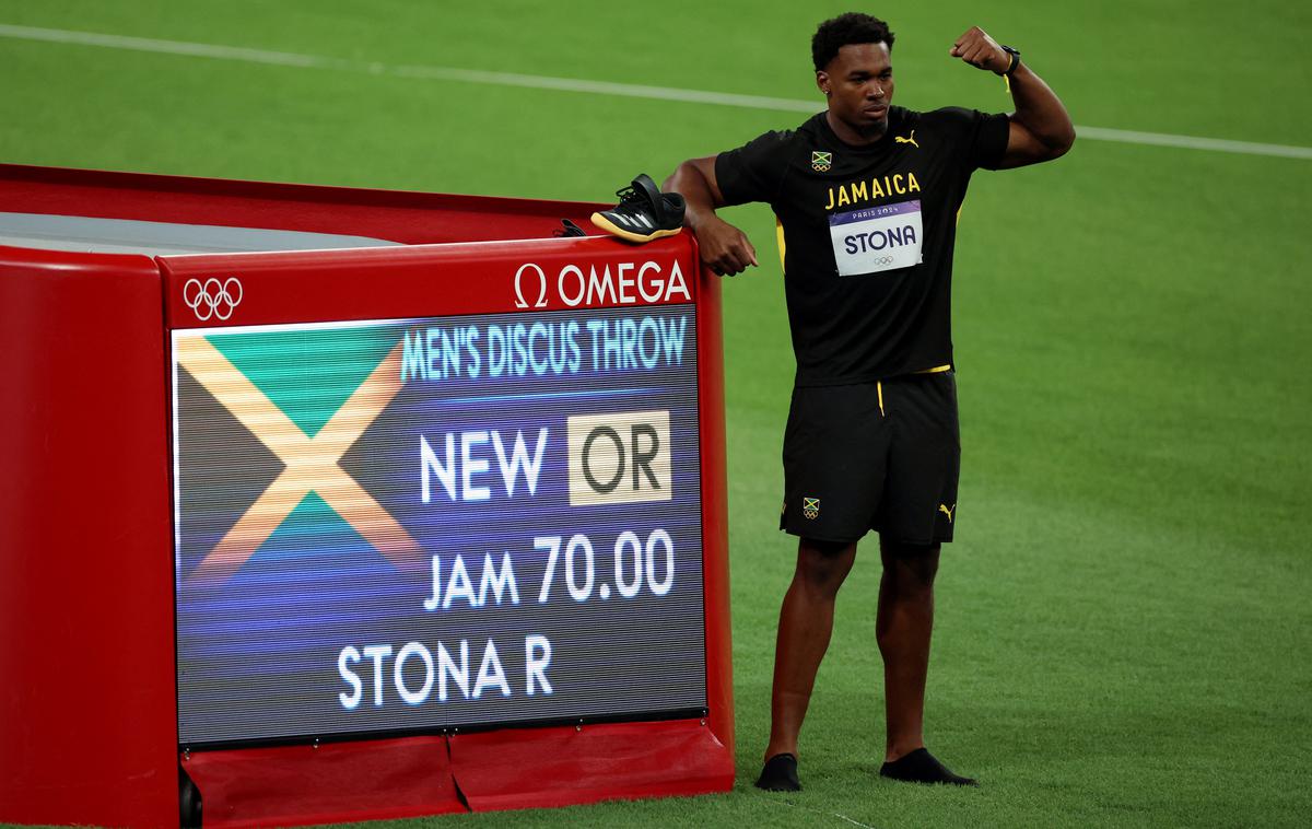 Roje Stona, Pariz 2024 | Roje Stona je po presenetljivi zmagi v sredinem olimpijskem finalu v Parizu sporočil, da še ni prepričan, v katerem športu bo nadaljeval kariero. | Foto Reuters