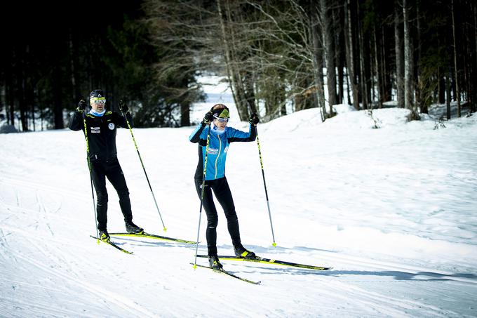 Drsalna tehnika: daljši dvojni drsalni korak. | Foto: Ana Kovač