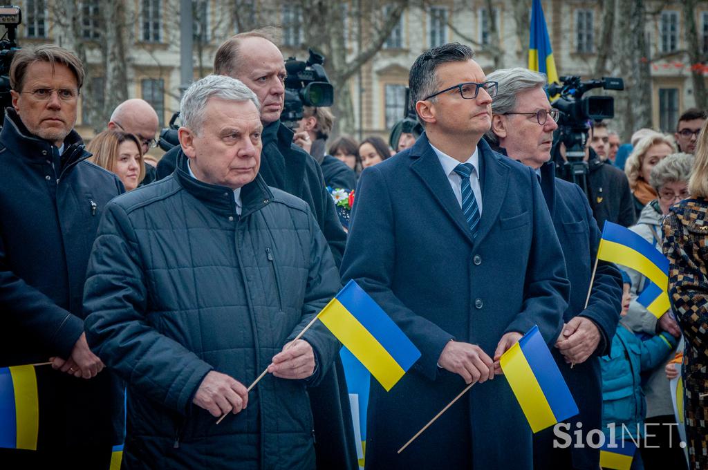 Shod za Ukrajino ob 1. obletnici vojne