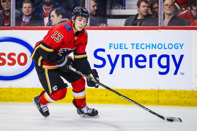 Johnny Gaudreau je na tekmi Calgaryja proti New Jerseyu dosegel tri gole in prispeval tri asistence. | Foto: Reuters