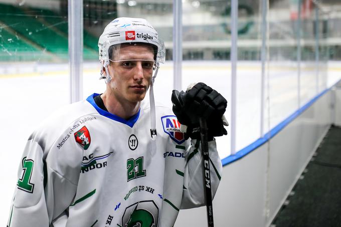 Bo Jan Drozg, ki so ga v zadnjih dveh mesecih posodili Olimpiji, zdaj pa se je od nje poslovil, večji del sezone odigral v AHL? | Foto: Matic Klanšek Velej/Sportida