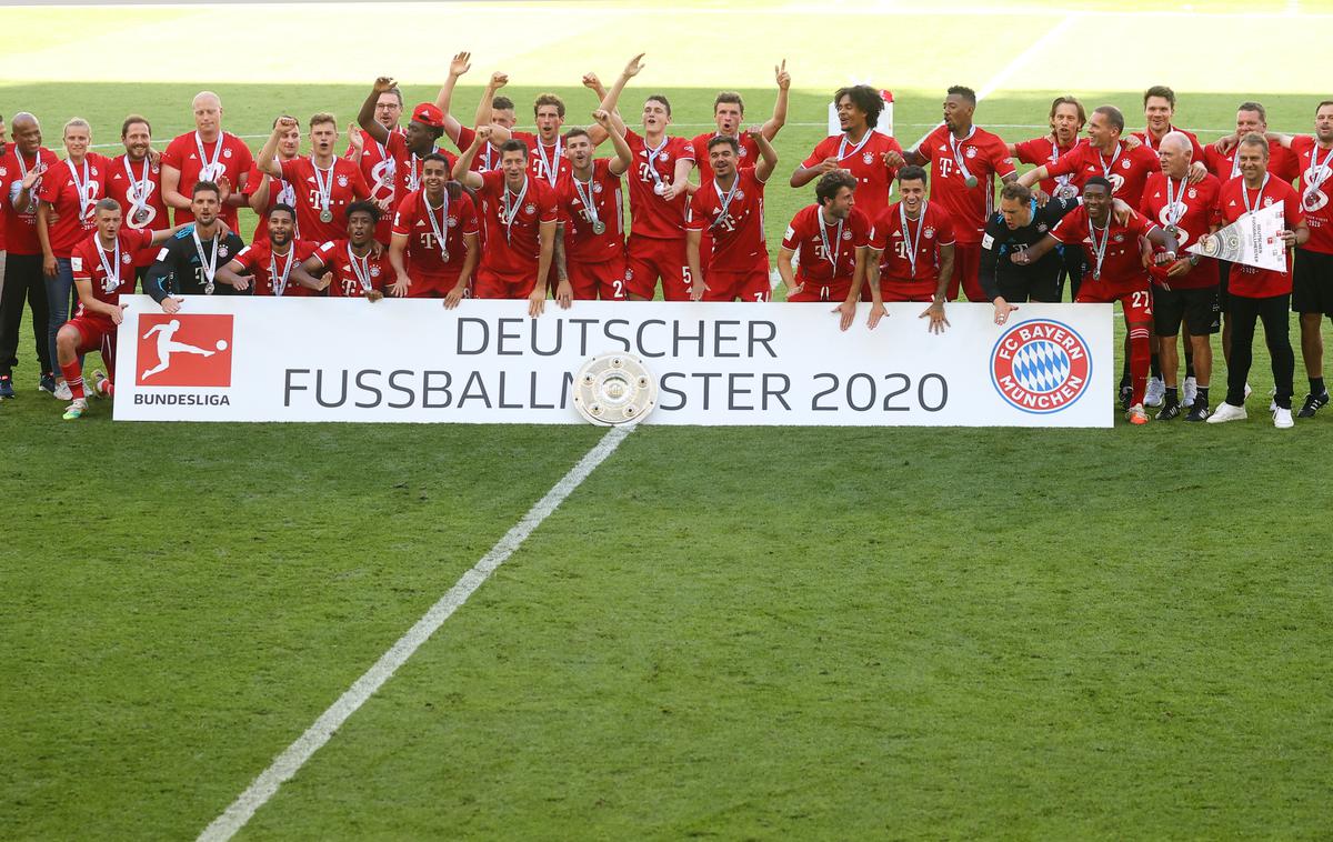 Bayern München - prvaki 2019/20 | Nogometaši münchenskega Bayerna so prvaki bundeslige v sezoni 2019/20. | Foto Reuters