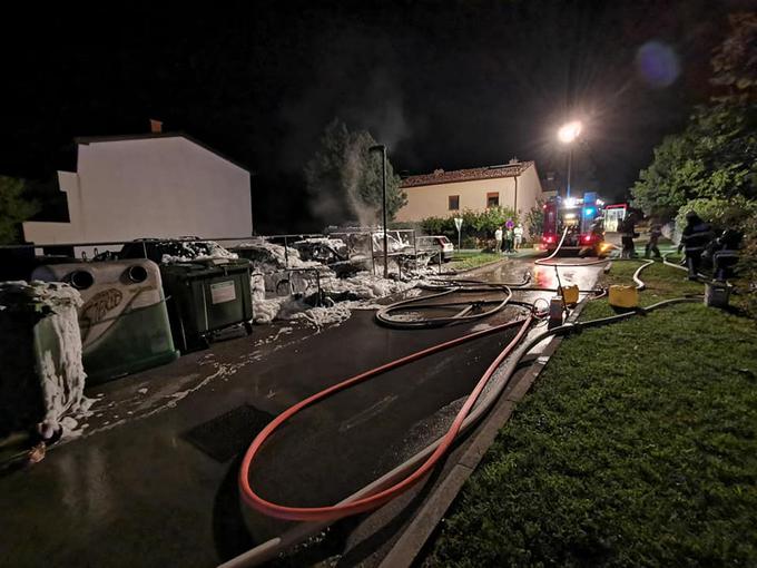 Požar avtomobili | Foto: PGD Ajdovščina