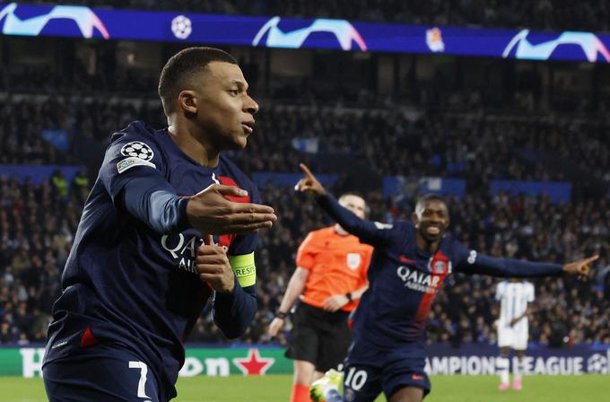 Kylian Mbappe, ki bo po koncu sezone zapustil Pariz, se želi od pariškega kluba posloviti z evropskim naslovom. | Foto: Reuters