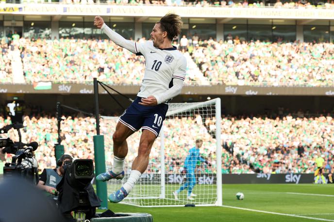 liga narodov Anglija Jack Grealish | Jack Grealish je sredi prvega polčasa zadel za vodstvo Anglije proti Irski z 2:0. | Foto Reuters