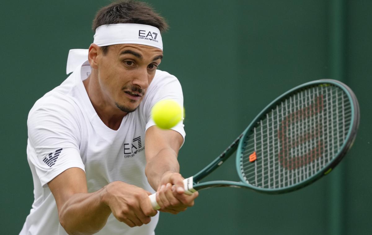 Lorenzo Sonego | Italijan Lorenzo Sonego se bo v finalu teniškega turnirja ATP v ameriškem Winston-Salemuin pomeril z Američanom Alexom Michelsenom. | Foto Guliverimage