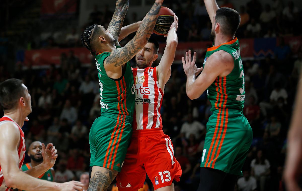 Crvena zvezda Cedevita Olimpija | Cedevita Olimpija je na gostovanju pri Crveni zvezdi izgubila z 82:93. Obramba Ljubljančanov je bila preslaba, da bi lahko računali na presenečenje. Jaka Blažič je bil z 20 točkami prvi strelec Olimpije. | Foto Sportida