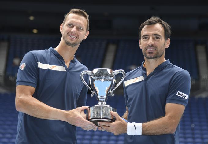 Zmagovalca med dvojicami Slovak Filip Polašek in Hrvat Ivan Dodig. | Foto: Guliverimage/Vladimir Fedorenko