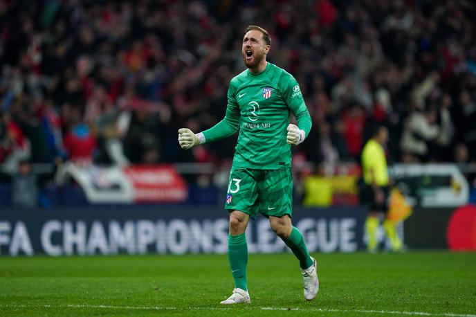 Atletico Madrid : Inter | Jan Oblak se z Atleticom veseli napredovanja v četrtfinale lige prvakov. Škofjeločan je v loteriji ubranil dve enajstmetrovki. | Foto Guliverimage