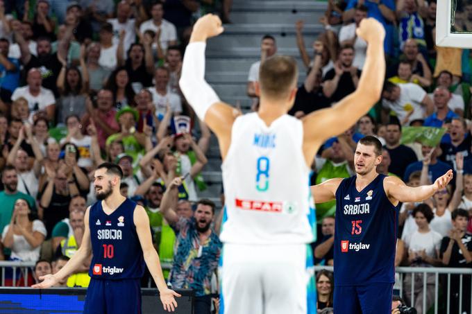 Slovenija si je priigrala zmago nad Srbijo po podaljšku. | Foto: Matic Klanšek Velej/Sportida