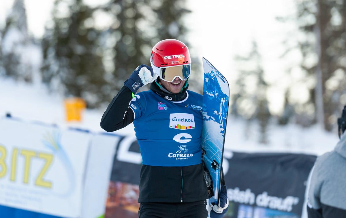 Žan Košir Carezza | Žan Košir bo edini od slovenskih deskarjev na snegu nastopil v Rusiji. | Foto Miha Matavž/FIS