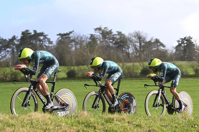 Pariz - Nica, BORA - hansgrohe, Primož Roglič | Primož Roglič je z novimi kolegi iz BORE - hansgrohe danes na ekipnem kronometru zasedel šele 11. mesto.  | Foto Guliverimage