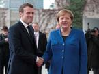 Emmanuel Macron in Angela Merkel