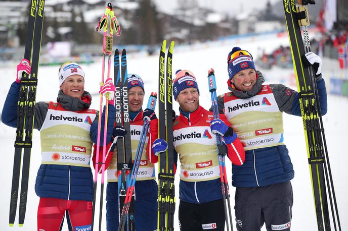 štafeta Norveška | Norvežani so še desetič zapored postali svetovni prvaki v štafeti. | Foto Reuters