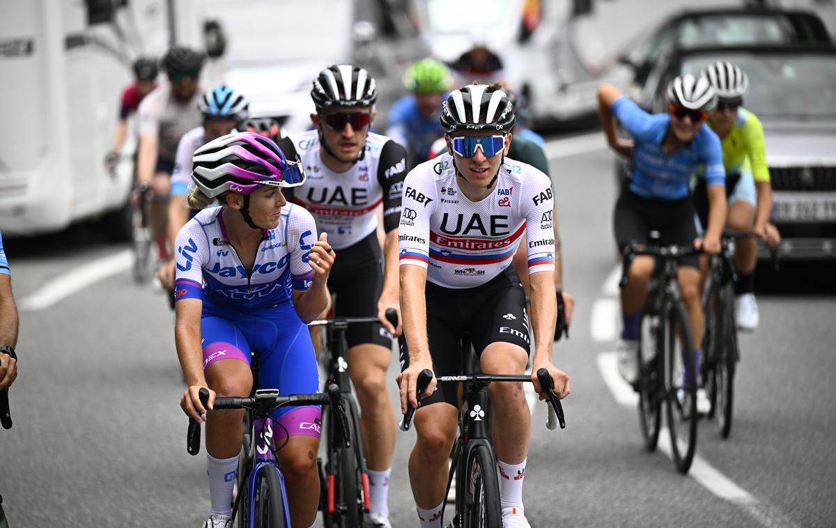 Tadej Pogačar Urška Žigart prost dan Tour de France | Tadej Pogačar je prost dan izkoristil tudi za trening z zaročenko Urško Žigart. | Foto Reuters