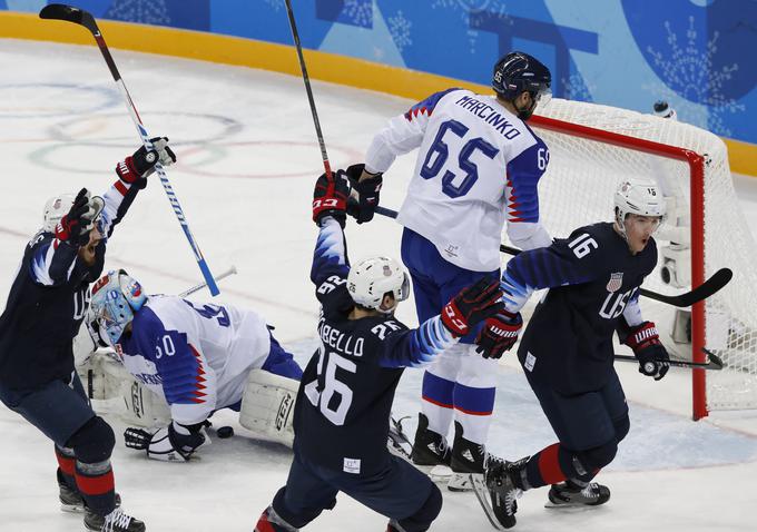 Američani so z dvema zadetkoma Ryana Donata strli Slovake. | Foto: Reuters