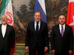 Mohammad Javad Zarif, Sergei Lavrov, Mevlut Cavusoglu