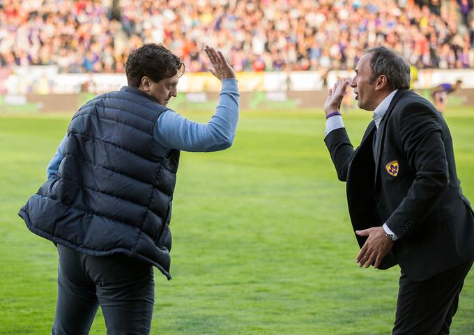 Bosta Zlatko Zahović in Darko Milanič v soboto nazdravila še eni lovoriki v obdobju njunega plodnega sodelovanja pri NK Maribor? | Foto: Vid Ponikvar