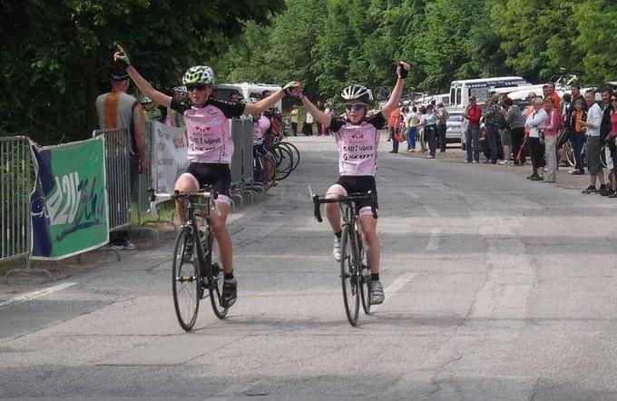 Jerman in Pogačar pri 12 letih.  | Foto: osebni arhiv/Lana Kokl