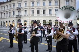 Otvoritev Gosposvetske ceste v Ljubljani.