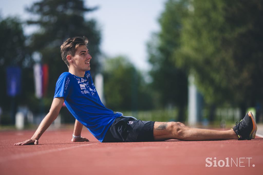 trening Kranj smučarski skakalci Timi Zajc