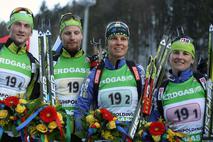 SP Ruhpolding 2012 - Jakov Fak, Klemen Bauer, Teja Gregorin, Andreja Mali