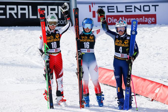 Elisa Moerzinger, Clara Direz in Marta Bassino | Foto: Getty Images