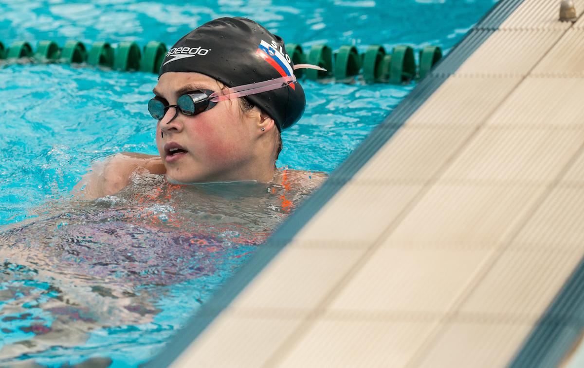 Katja Fain | Katja Fain je mednarodnem plavalnem mitingu Orca Cup v Bratislavi še enkrat dosegla normo A za nastop na olimpijskih igrah v Tokiu.  | Foto Vid Ponikvar