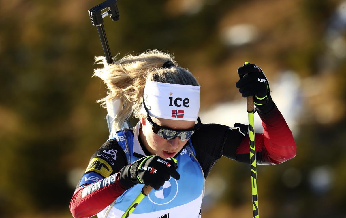 Tiril Eckhoff | Tiril Eckhoff na zasledovalni tekmi v Hochfilznu ni dovolila presenečenja. | Foto Guliverimage