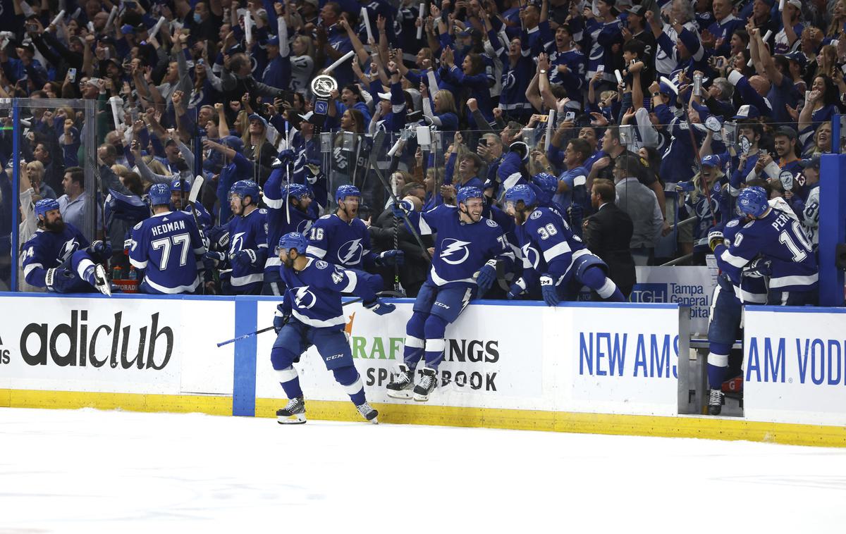 Tampa Bay | Hokejisti Tampe se bodo v velikem finalu lige NHL pomerili z ekipo Colorada. | Foto Reuters