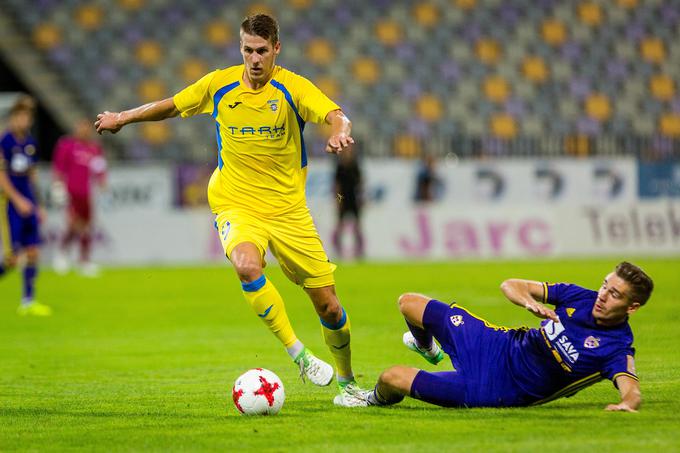 Lovro Bizjak je dosegel 7. in 8. prvenstveni zadetek. | Foto: Žiga Zupan/Sportida