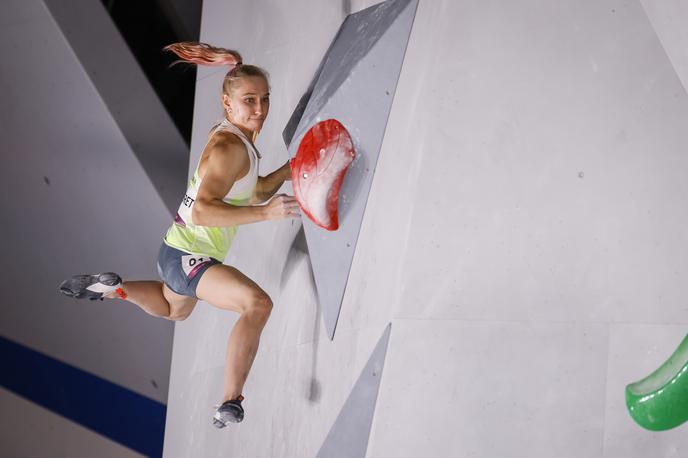 Janja Garnbret Mia Krampl | Janja Garnbret je v kvalifikacijah zasedla prvo mesto. | Foto Anže Malovrh/STA