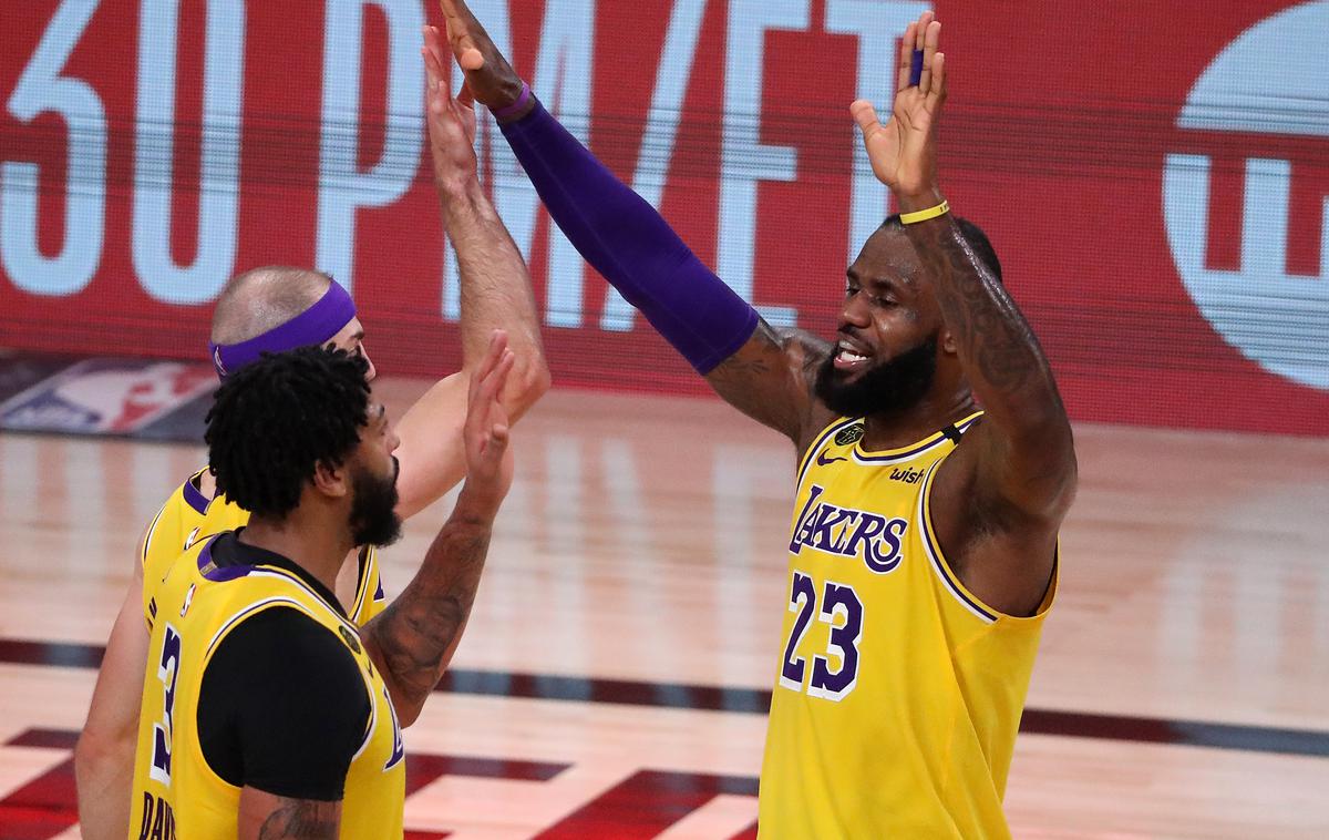 Los Angeles Lakers | Košarkarji kalifornijskega moštva so v seriji na štiri zmage povedli s 3:1. | Foto Getty Images