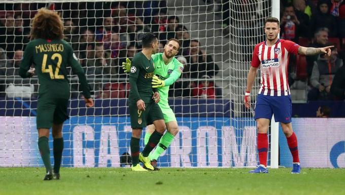 Jan Oblak proti Monacu ni prejel zadetka niti z bele točke. | Foto: Reuters